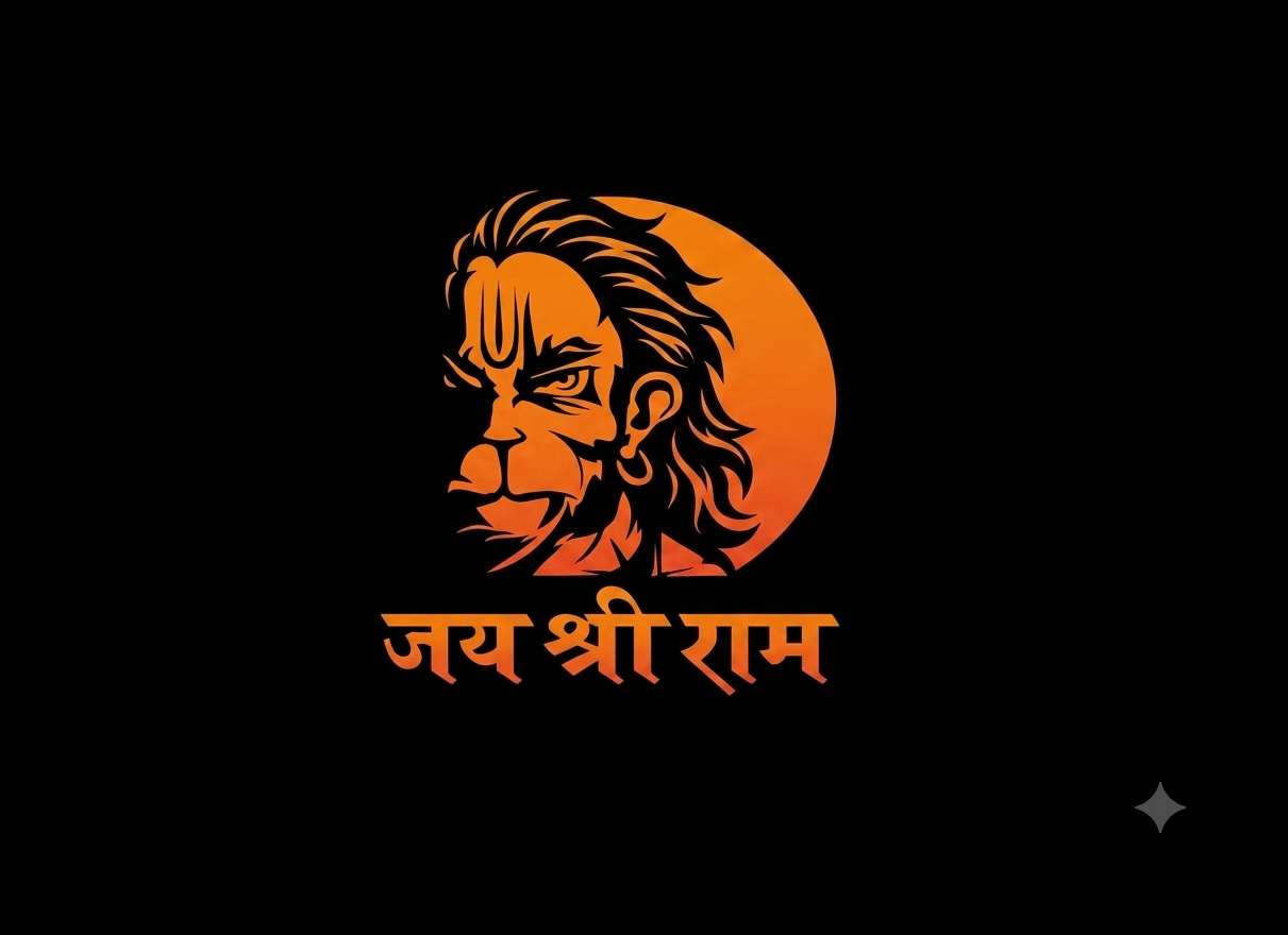 Hanuman sticker design